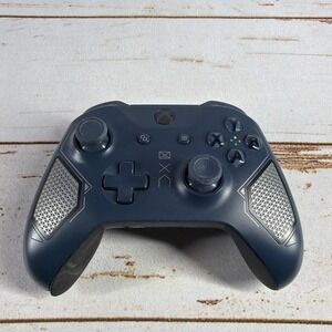Xbox Wireless Controller Patrol Tech Special Edition Blue Missing Left Grip